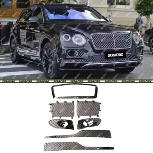 Parachoques delantero cromado Bentley Bentayga 2017-2020 rejilla superior moldura malla inferior - Imagen 1 de 17