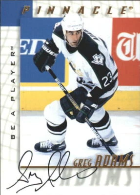 1997-98 Be A Player Autographs #164 Greg Adams - NM-MT - Image 1 of 2