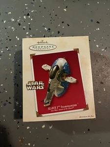 NEU Hallmark Andenken Ornament Sklave 1 Starfighter Star Wars Angriff Klone Fett - Bild 1 von 4