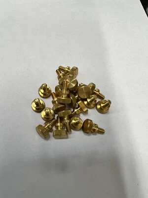 SPERRY AUTOMATICS CO Knurled Thumb Screw Brass 6-32 Thread 1/4 length - 20 Pieces - 891sp1