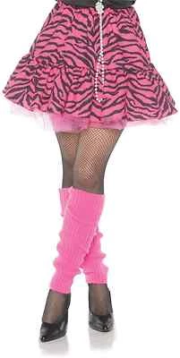 80's Retro Flashback Zebra Women's Skirt Pink Halloween Costume NEW Size Small - Image 1 of 2