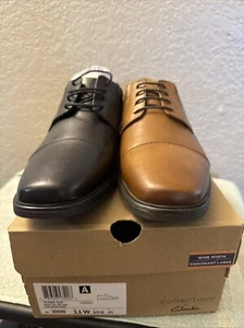 Clarks Scarpa Oxford Uomo Tilden Cap Pelle 11 W (Diversi Colori) - Foto 1 di 7