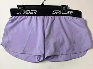 Women's Spyder Vista Running Shorts Purple Large - Picture 1 of 10