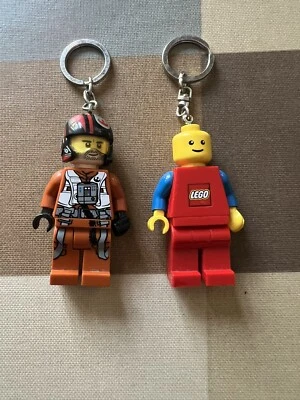 Lego Star Wars Mini Figure Keychain Light Poe Dameron & Red Guy Keyring Torch X2 - Image 1 of 4