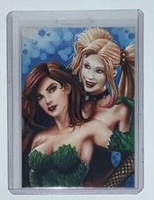 2019 Cryptozoic DC Comics Bombshells Harley Quinn Poison Ivy Sketch 1/1 Kezele