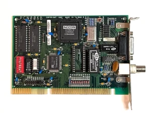 NCR 92C901-0 BNC Lan card from 486 Computer ISA 16 bit - Picture 1 of 3