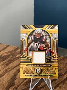 2023 Panini Gold Standard Rhamondre Stevenson GOLD RUSH Relic #/49! #GR-RS Pats - Picture 1 of 1