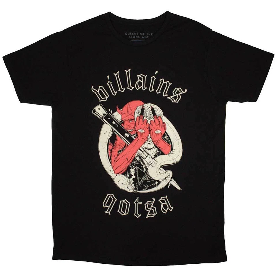 Queens Of The Stone Age Villains T-Shirt Black New - Image 1 of 1