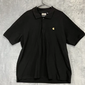 Carhartt Polo Shirt Black Mens Size 2XL - Picture 1 of 8