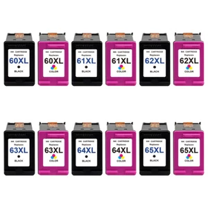 Ink Cartridge for HP 60XL 61XL 63 XL 65 XL 62 XL Black Color - Picture 1 of 13