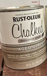 Neu RustOleum 315881 gekreidete dekorative antike gealterte Glasur 30 Unzen Farbe - Bild 1 von 8