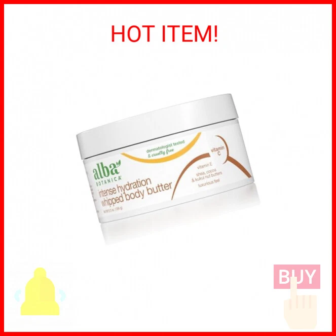 Alba Botanica Intense Hydration Whipped Body Butter, with Shea, Cocoa, and Kukui - Image 1 of 2