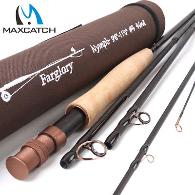 Maxcatch Euro-Nymph Fly Rod, 4 in 1, 3A Handle, in #3/4/5, 9'0"- 11'0''  - Image 1 of 4
