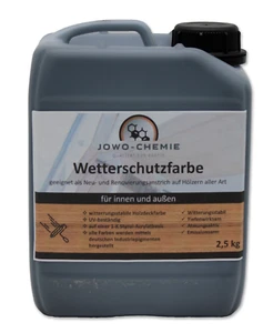 Wetterschutzfarbe Holzfarbe Holzschutzfarbe Buntlack Außenfarbe in vielen Farben - Bild 1 von 44