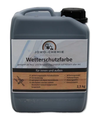 Wetterschutzfarbe Holzfarbe Holzschutzfarbe Buntlack Außenfarbe in vielen Farben - Bild 1 von 3