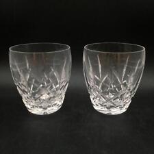 WATERFORD ARAGLIN 2 PIECE LOT: SET OF 2 CRYSTAL 3 1/2" OLD FASHIONED CR2203