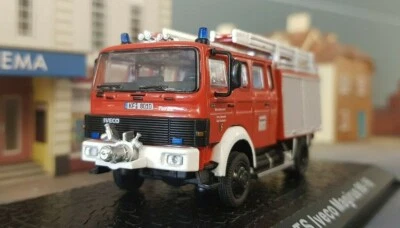 1:72 76 Iveco Magirus Fire Engine 90-16 LF 16-TS 1990 Feuerwehr HO/OO/00 Model - Image 1 of 4