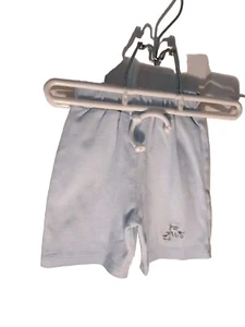 Kissy Kissy Knit Shorts Baby Boys Size 6-9 Months Blue Puppies Cotton drawstring - Picture 1 of 8