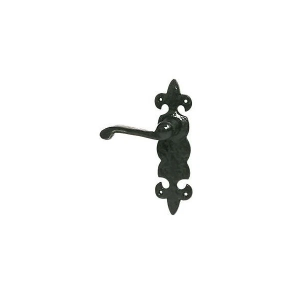 Black Antique Ornate Lever Latch Door Handles 6 pairs - Image 1 of 1
