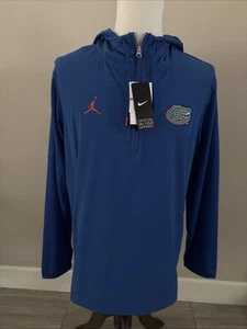 Florida Gators Nike Air Jordan Performance Jacket 1/4 zip con cappuccio tecnico uomo L - Foto 1 di 13