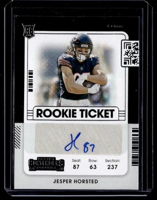 2021 Panini Contenders Rookie Ticket Auto Jesper Horsted #284 I - Image 1 of 2