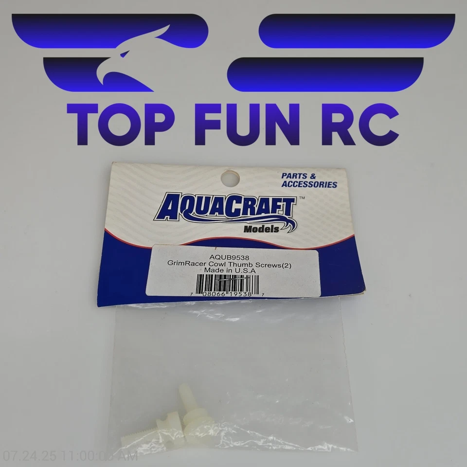 Aquacraft Models AQUB9538 Cowl Thumb Screws (2) For GrimRacer - Image 1 of 1