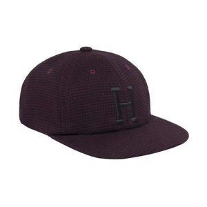HUF Worldwide "Classic H Houndstooth" Strapback Hat (Bloodstone) Cap - Bild 1 von 2