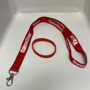 GameStop Pokémon Go Team Valor Lanyard And Bracelet Promo Items - Picture 1 of 4