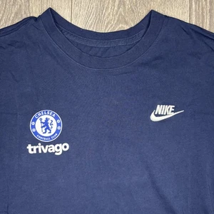 T-shirt maglietta Chelsea FC uomo piccola blu Premier League calcio Nike Trivago - Foto 1 di 6