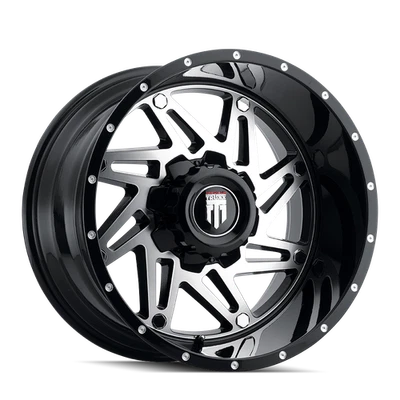 20x10 American Truxx Warrior Black/Machined Wheel 6x135/6x5.5 (-24mm) - Image 1 of 4