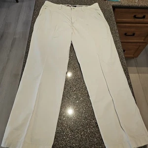 Vintage J. Crew Pants Mens 36x32 Ivory Khakis Twill Straight Leg Cotton Chino - Picture 1 of 18