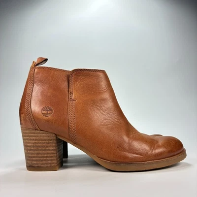 Timberland Eleonor Street Marrón Tostado Informal Cuero Botines Mujer’s Talla 7 Foto 1 de 4