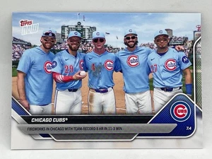 2025 Topps Now Chicago Cubs Kelly/Busch/PCA/Swanson/Suzuki 8 Home Runs #383 Base - Picture 1 of 2