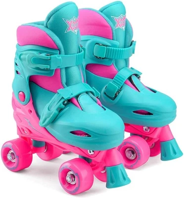 Xootz Pink Comfortable Padded Adjustable Beginner Quad Skates - Small - Image 1 of 4