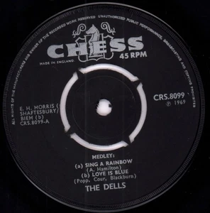 Dells Medley 7" vinyl UK Chess 1969 4 prong label design CRS8099 - Picture 1 of 2