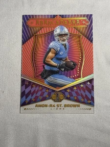 2024 Panini Illusions Amon-Ra St. Brown #13 Abracadabra Red Parallel  /199 DET🔥 - Picture 1 of 3