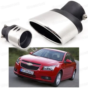 Silver Car Exhaust Muffler Tip Tail Pipe Trim for Chevy Cruze 2009-2015 #1017 - Picture 1 of 8