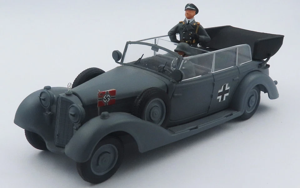 MERCEDES 770 K - Wehrmacht 1941 - con Ufficiale e Soldato 1/43 RIO4735 - Immagine 1 di 3