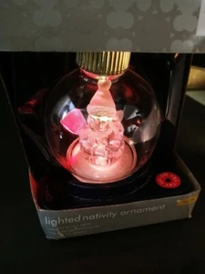 Adorno de vidrio iluminado navideño muñeco de nieve - Imagen 1 de 9