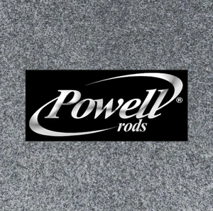 CALCOMANÍAS DE ALFOMBRA DE BARCO DE PESCA DE BAJO personalizadas Powell Rods pegatina gráficos ¡calcomanía de bonificación! - Imagen 1 de 5