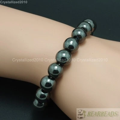 Atacado Feito à Mão Pedra Preciosa Natural Pulseira de Contas Redondas Chakra de Cura Reiki 6mm - Imagem 1 de 4