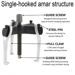 2 Jaw 3 Jaw Adjustable Gear Puller for Flywheel Pulley Bearing Extractor 4 inch - Picture 1 of 12