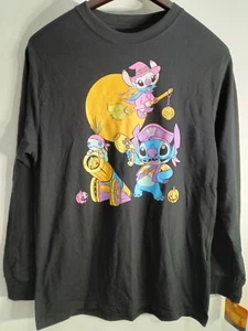 Disney Lilo & Stitch Halloween T-Shirt Pirate Witch Zombie Youth Size L - NWT - Picture 1 of 3