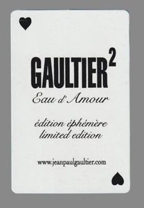 Rare carte publicitaire  -Gaultier 2  de Jean Paul Gaultier - Foto 1 di 1