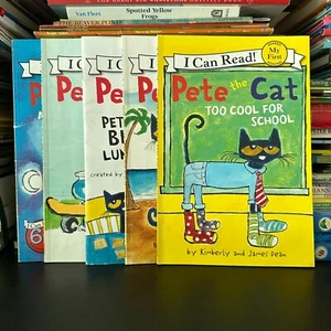 Pete the Cat Book Bundle, 5 Books, by James Dean, Readers (Paperback) - Picture 1 of 8
