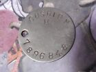WW2 relic dog-tag RTR Royal Armoured Corps - CUSHION 7896848