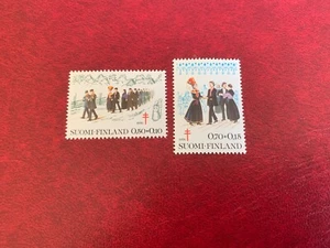 FINLAND 1976 MNH ANTI TUBERCULOSIS SOCIETY WEDDING PARTY PROCESSION DANCE FIDDLE - Picture 1 of 1