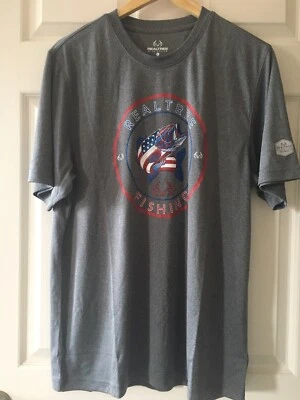 NWT Realtree by Colosseum CAMO  Performance Fishing Shirt SZ Large Short  Sleeve - Image 1 of 3