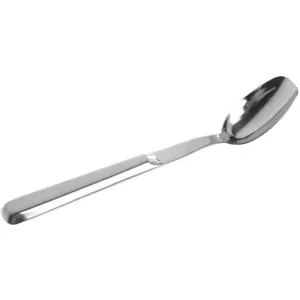 HUBERT® Ice Cream Topping Spoon Hollow Handle Stainless Steel - 9 1/4"L - Picture 1 of 3