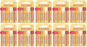 Lot of 10 Burt's Bees 100% Natural Freshly Picked Lip Balms 4-Pack - Lot# 22-24 - Picture 1 of 1